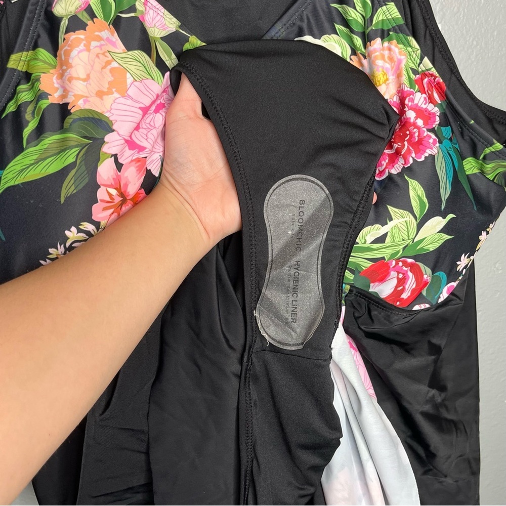 Bloomchic Women's One Piece Floral Resortwear Swimsuit - Picture 3 of 9